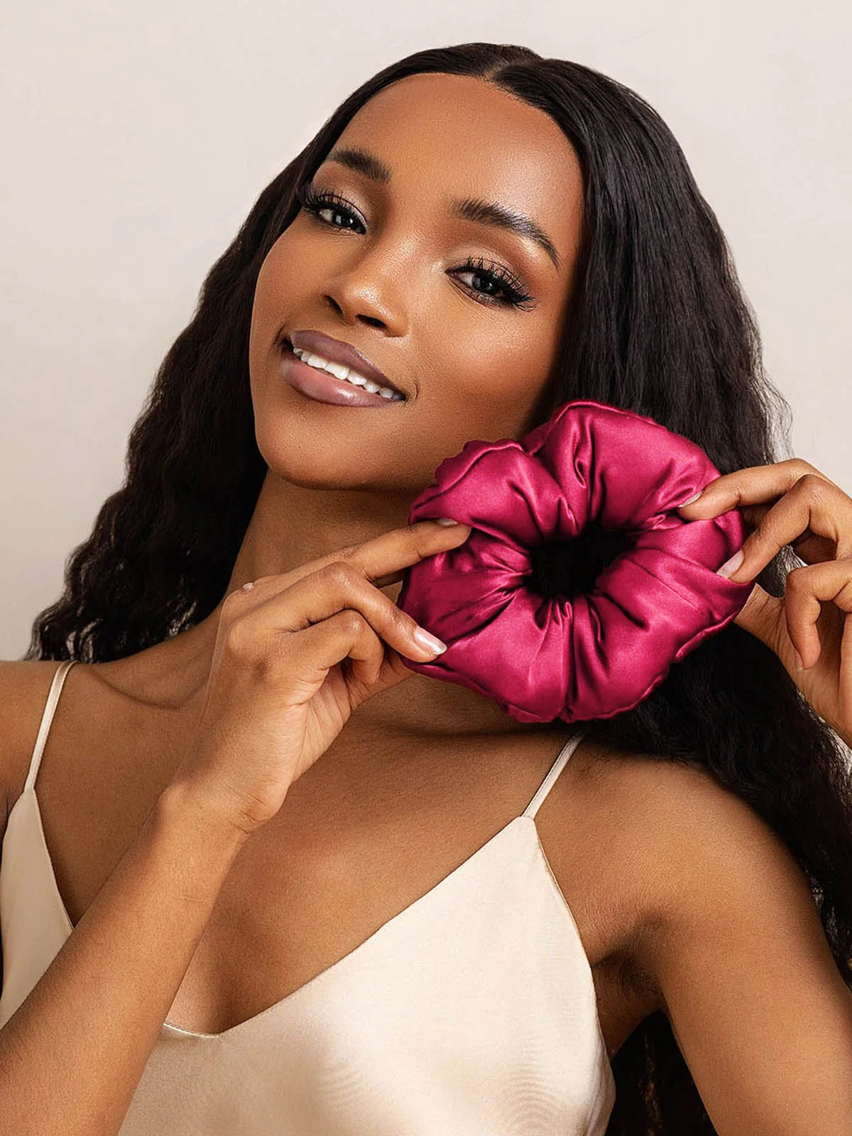 [Wine] SilkSilky-CA Pure Silk Scrunchie 002