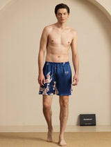 [Dark Blue] SilkSilky-CA Mens Sleep Bottoms 005