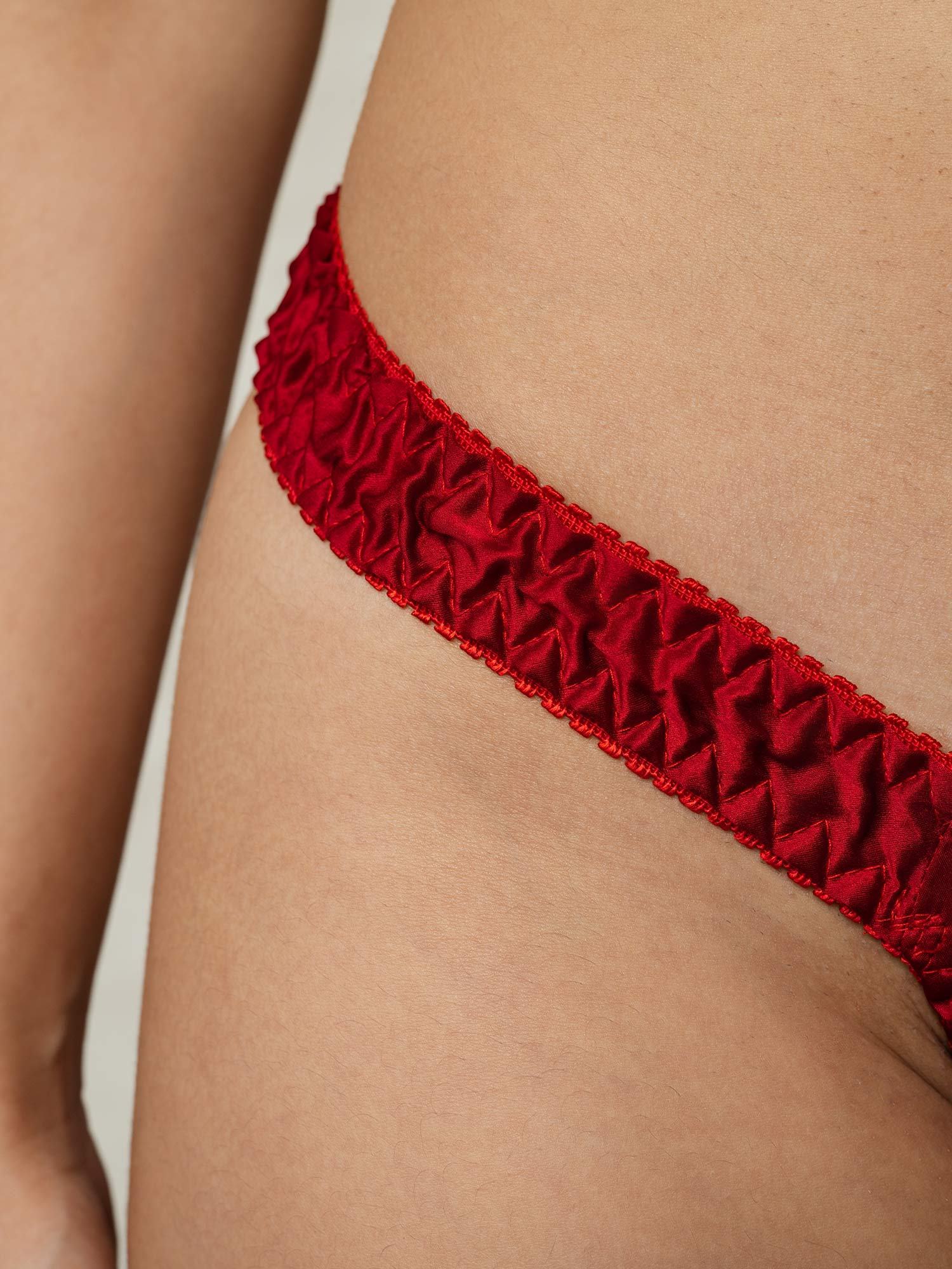 [Red] SilkSilky-CA Pure Silk Panty 010