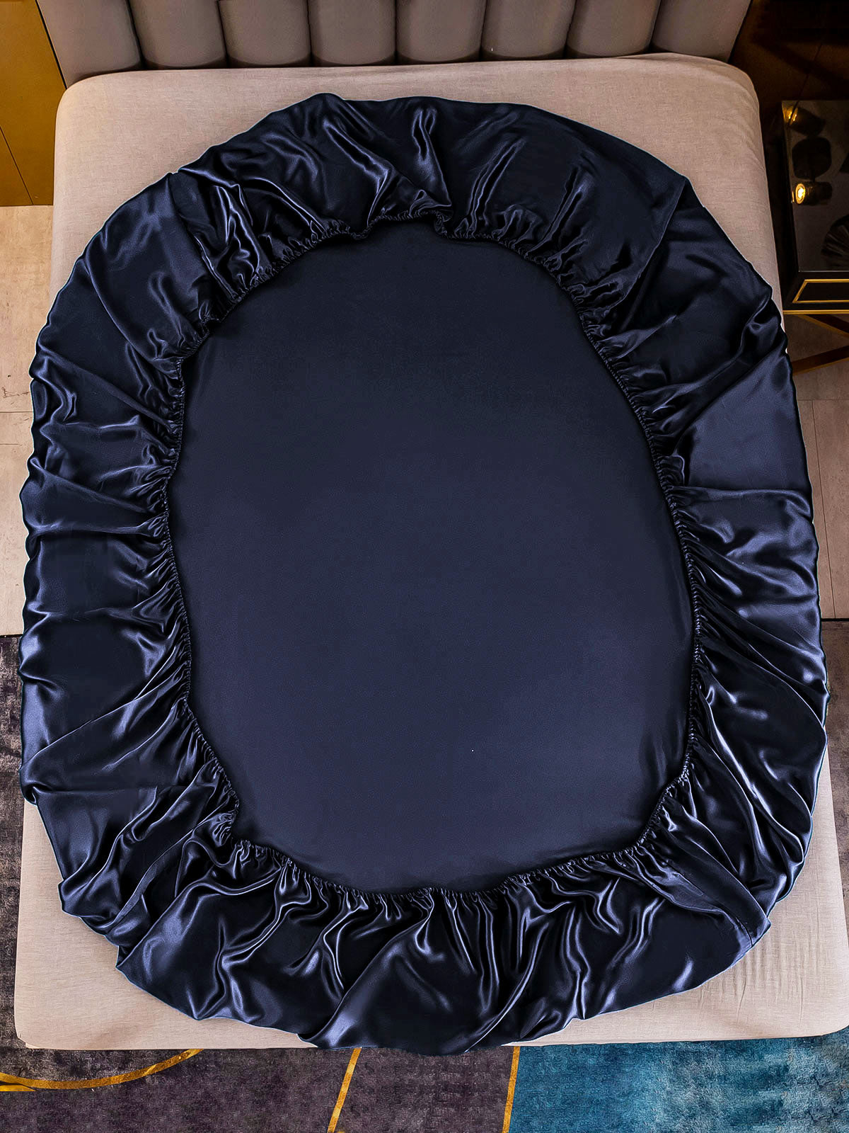 [Dark Blue] SilkSilky-CA 25Momme Pure Silk Sheet 003