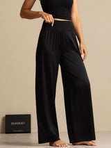 [Black] SilkSilky-CA Women's Pants 007