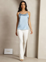 [Grayish Blue] SilkSilky-CA Spaghetti Strap Camisole 003