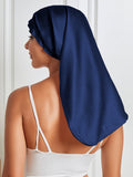 SilkSilky CA Pure Silk Sleep Cap DarkBlue 006