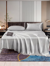 [Silver] SilkSilky-CA 22Momme Pure Silk Bedding Set 001,