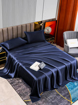 [Dark Blue] SilkSilky-CA 22Momme Pure Silk Bedding Set 002,