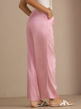 [Pink Pinstripe] SilkSilky-CA Womens Pants 002