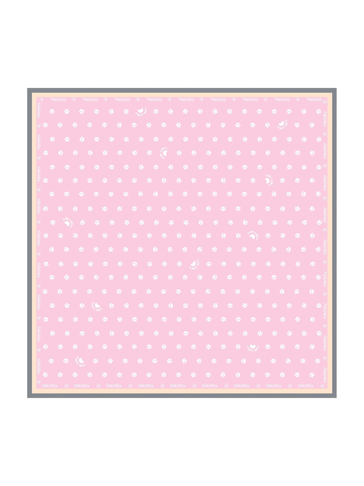 [Pink] SilkSilky-CA Scarf 001