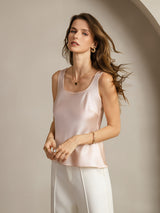 [Pink] SilkSilky-CA Sleeveless Camisole 006