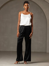 [White] SilkSilky-CA Spaghetti Strap Camisole 007