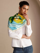 [Blue Lemon] SilkSilky-CA Scarf 004
