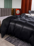 SilkSilky CA 25Momme Pure Silk Duvet Cover Black 002