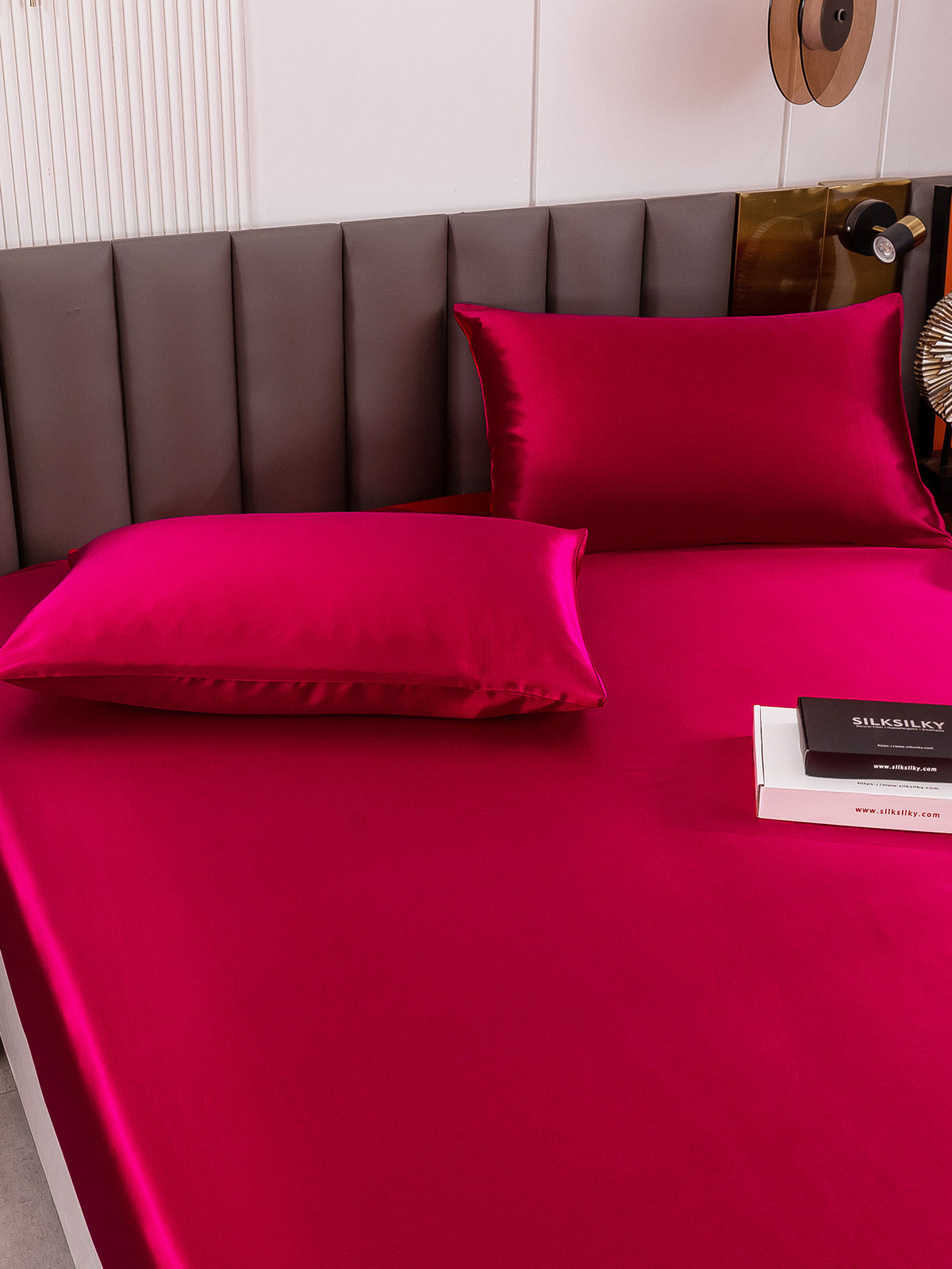 [Wine] SilkSilky-CA 19Momme Bedding Set 006