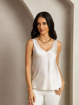 [Light Gray] SilkSilky-CA Sleeveless V Neck Camisole 001