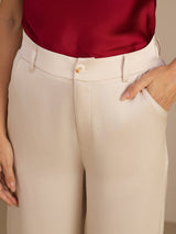 [Beige] SilkSilky-CA Womens Pants 004