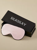 SilkSilky CA 19Momme Pure Silk Eye Mask Pink 001