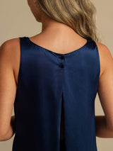 [Dark Blue] SilkSilky-CA Sleeveless Scoop Neck Camisole 004