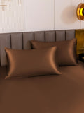 SilkSilky-CA 19Momme Pure Silk Pillowcase Coffee 001