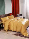 SilkSilky CA 25Momme Pure Silk Bedding Set Champagne 004