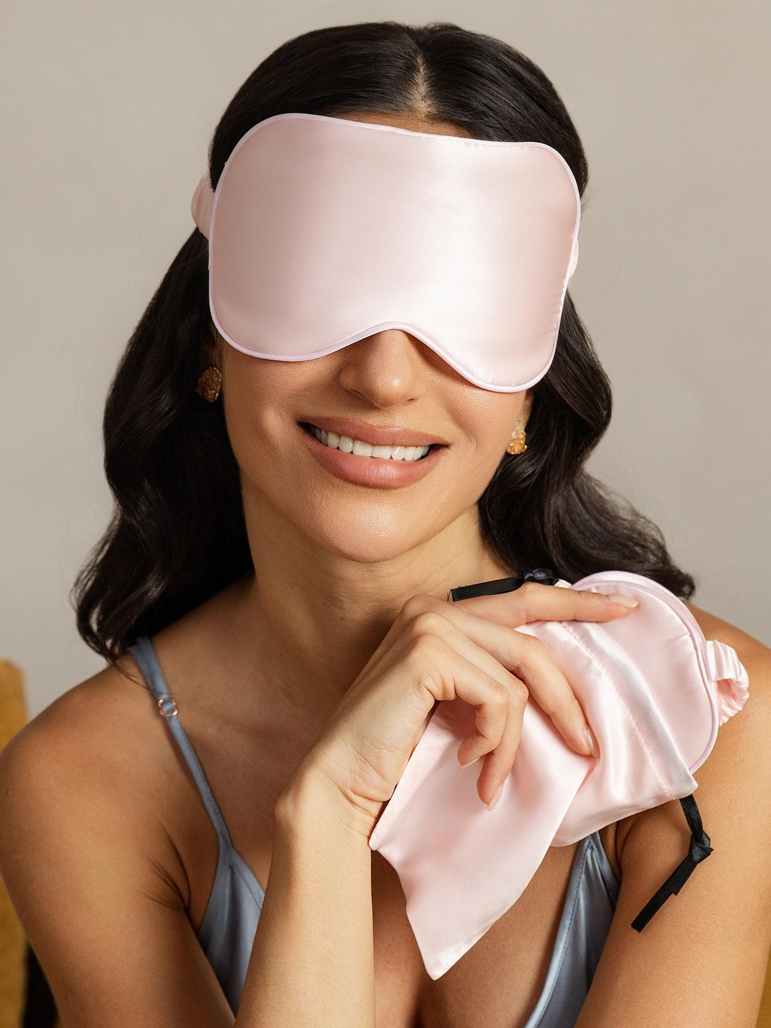 [Pink] SilkSilky-CA Pure Silk Eye Mask 002