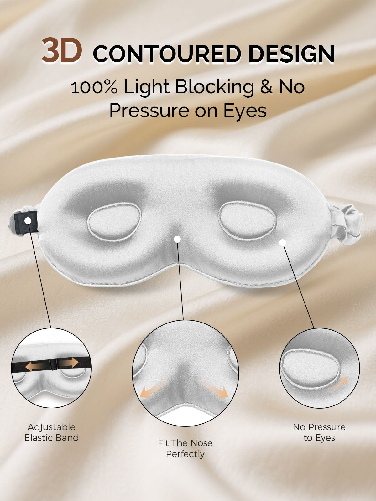 [Silver] SilkSilky-CA 22Momme Pure Silk Eye Mask 004