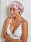 SilkSilky CA Pure Silk Sleep Cap PaleMauve 003