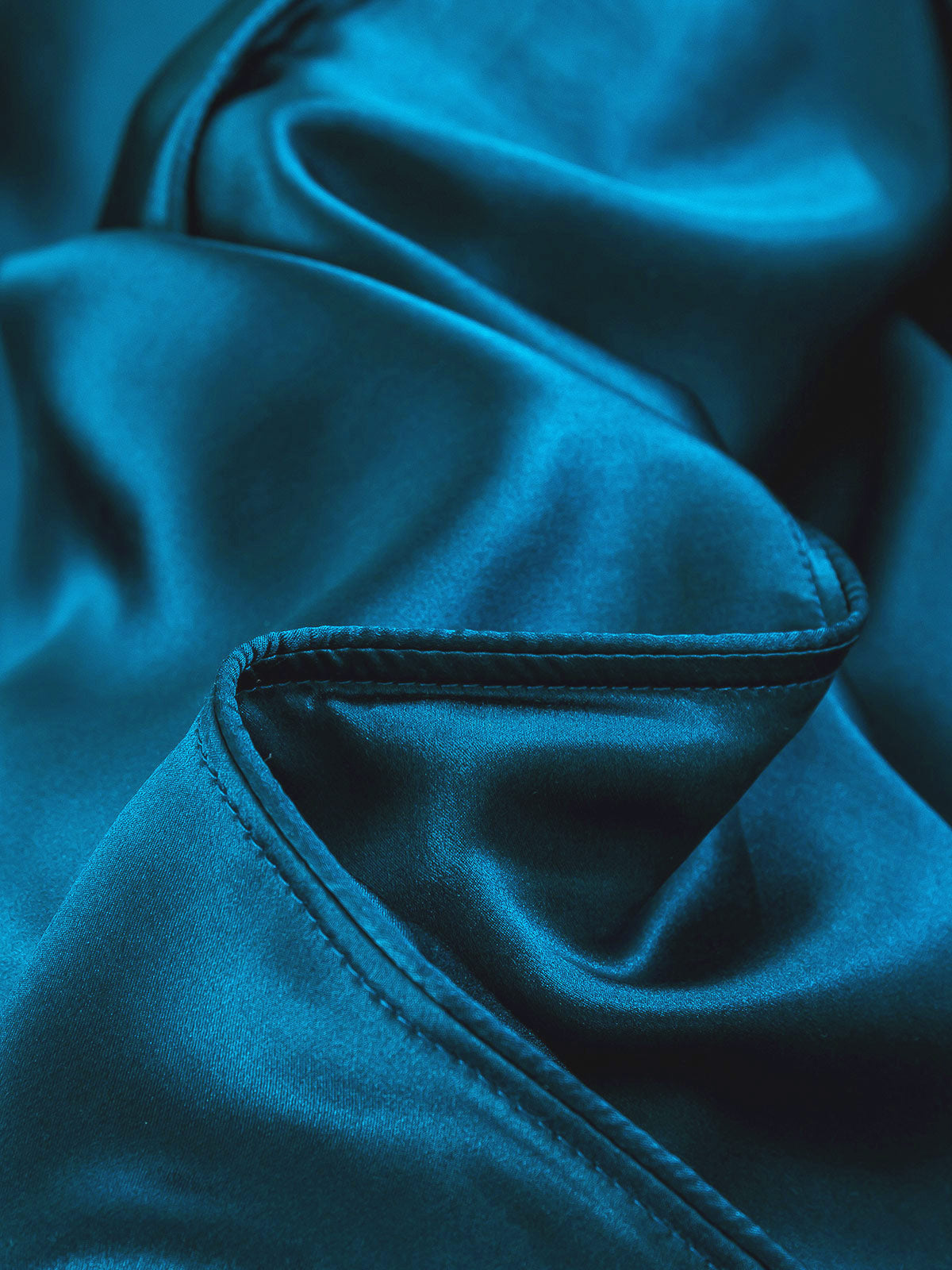 [Teal] SilkSilky-CA 22Momme Pure Silk Bedding Set 006