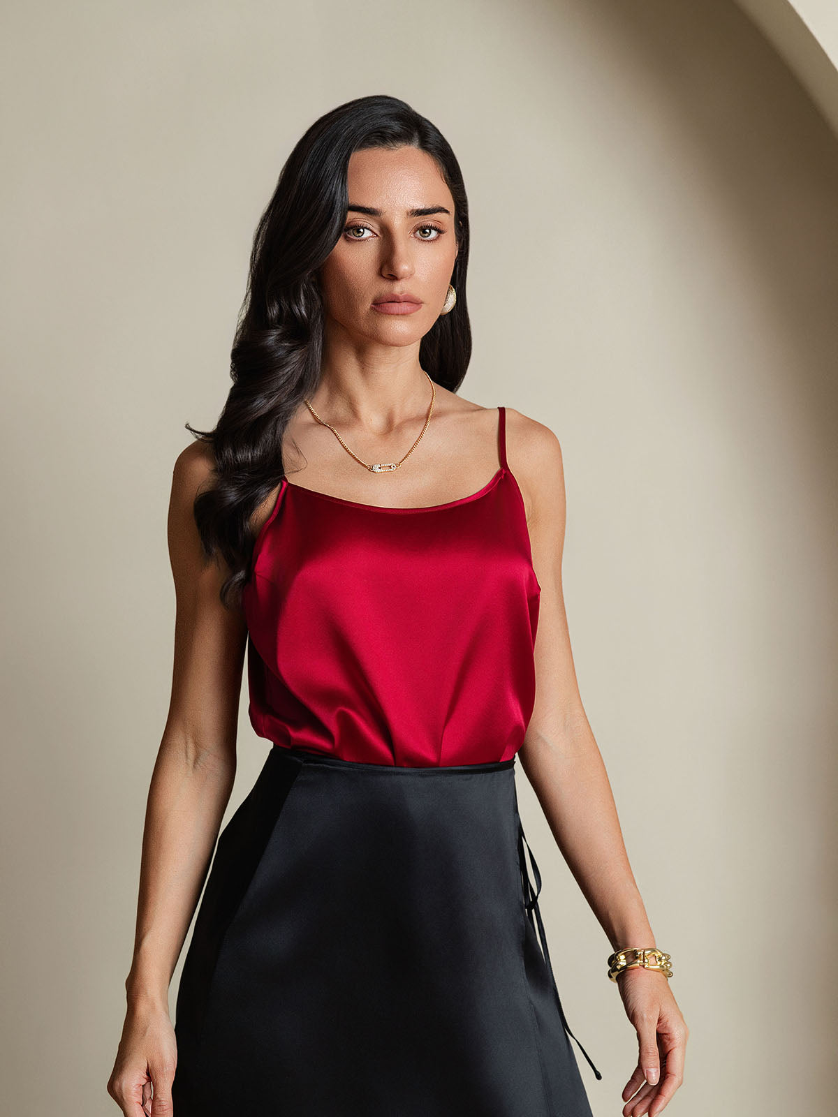 [Wine] SilkSilky-CA 19Momme Silk Camisoles 004