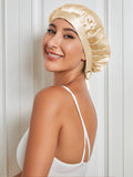 SilkSilky CA Pure Silk Sleep Cap Champagne 001