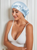 SilkSilky CA Pure Silk Sleep Cap LightBlue 003