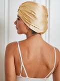 SilkSilky CA Pure Silk Sleep Cap Champagne 003