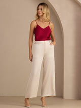 [Wine] SilkSilky-CA Spaghetti Strap V Neck Camisole 007