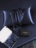 SilkSilky CA 30Momme Pure Silk Pillowcase DarkBlue 005