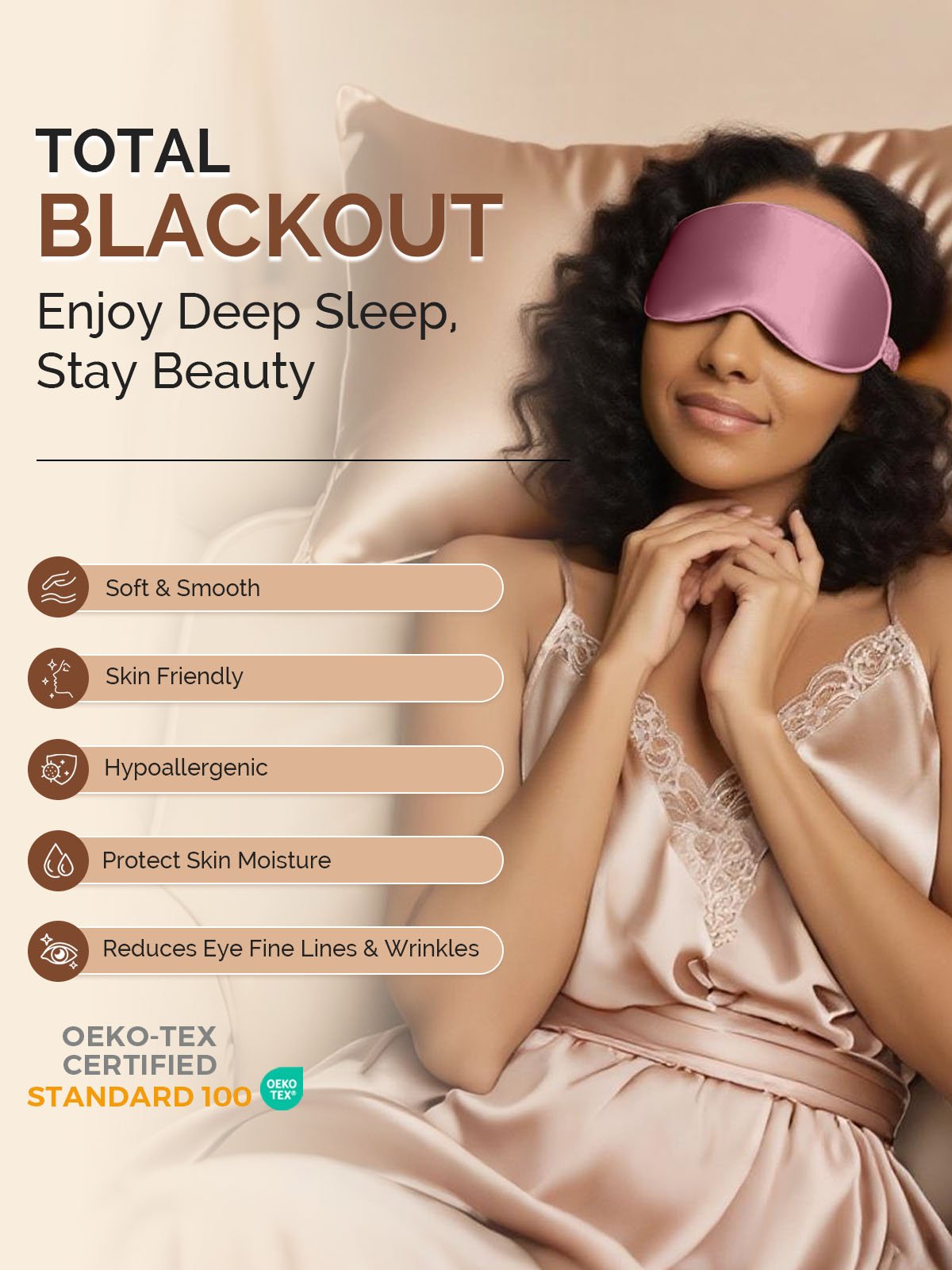 [Pale Mauve] SilkSilky-CA 22Momme Pure Silk Eye Mask 005