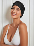 SilkSilky CA Pure Silk Sleep Cap Black 001