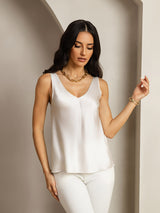 [Light Gray] SilkSilky-CA Sleeveless V Neck Camisole 006