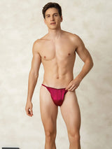 [Wine] SilkSilky-CA Pure Silk Men's Underwear 004