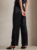 SilkSilky CA 19Momme Silk Womens Pants Black 004