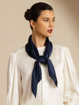 [Dark Blue] SilkSilky-CA Scarf 002