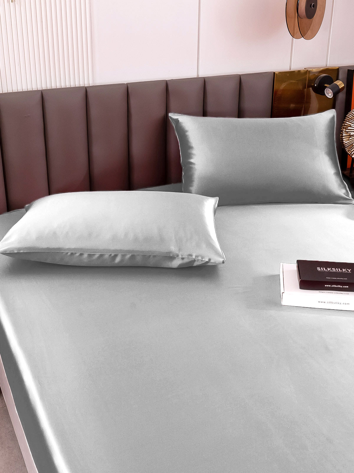 [Silver] SilkSilky-CA 19Momme Bedding Set 005