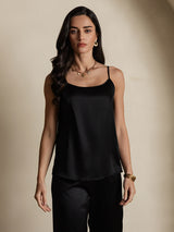 [Black] SilkSilky-CA Spaghetti Strap Camisole 003