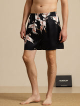 [Black] SilkSilky-CA Mens Sleep Bottoms 001