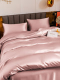 SilkSilky CA 19Momme Pure Silk Bedding Set PaleMauve 004