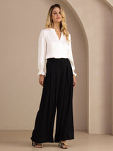 [Black] SilkSilky-CA Women's Pants 003