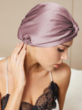 SilkSilky CA Pure Silk Sleep Cap PaleMauve 002