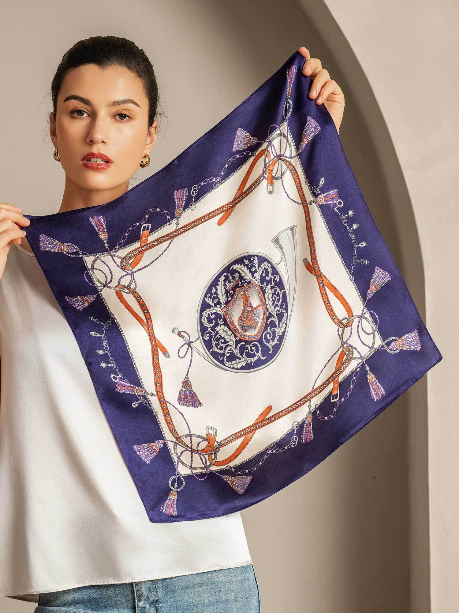 [Multi] SilkSilky-CA Pure Silk Scarf 006