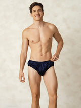 [DarkBlue] SilkSilky-CA Pure Silk Mens Underwear 004