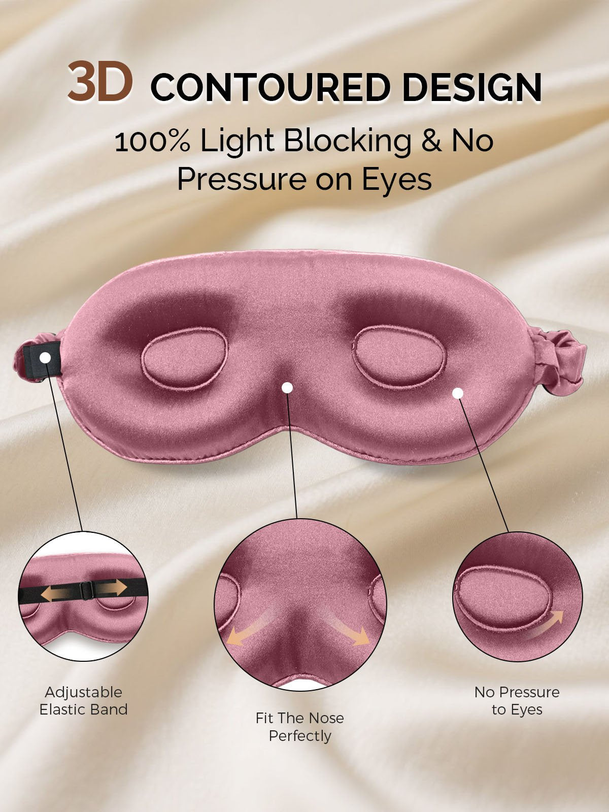 [Pale Mauve] SilkSilky-CA 22Momme Pure Silk Eye Mask 004