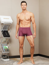 [Wine] SilkSilky-CA 100% Silk Jersey Men's Underwear 005
