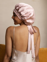 [Pink] SilkSilky-CA Sleep Cap 001