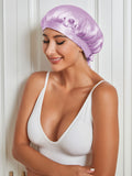 SilkSilky CA Pure Silk Sleep Cap Lavender 004